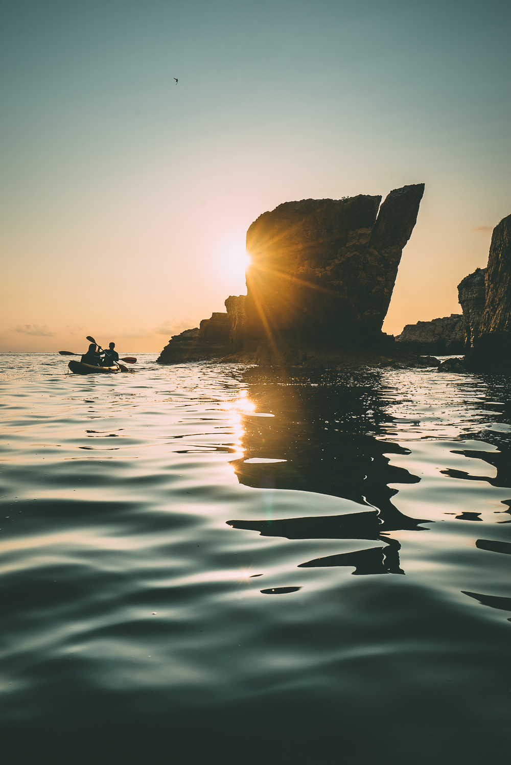 Kayaking around islands of Rt Kamenjak